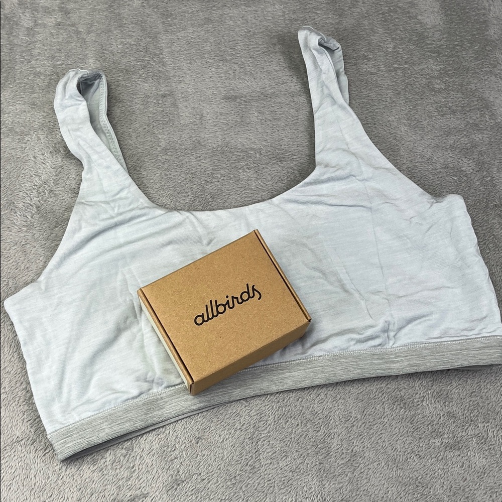 NEW Allbirds XL Trino Peppercorn Gray Soft Bra